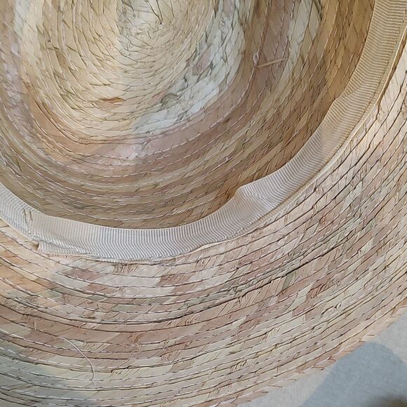 Leah California Straw Fedora Hat Brown Leather Hatband - Picture 7 of 12